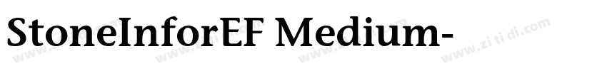 StoneInforEF Medium字体转换